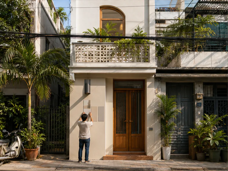 Ngoại thất trong bối cảnh nhà ở và công trình Việt Nam