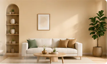 Không gian hoàn thiện với định hướng sơn LanoVina