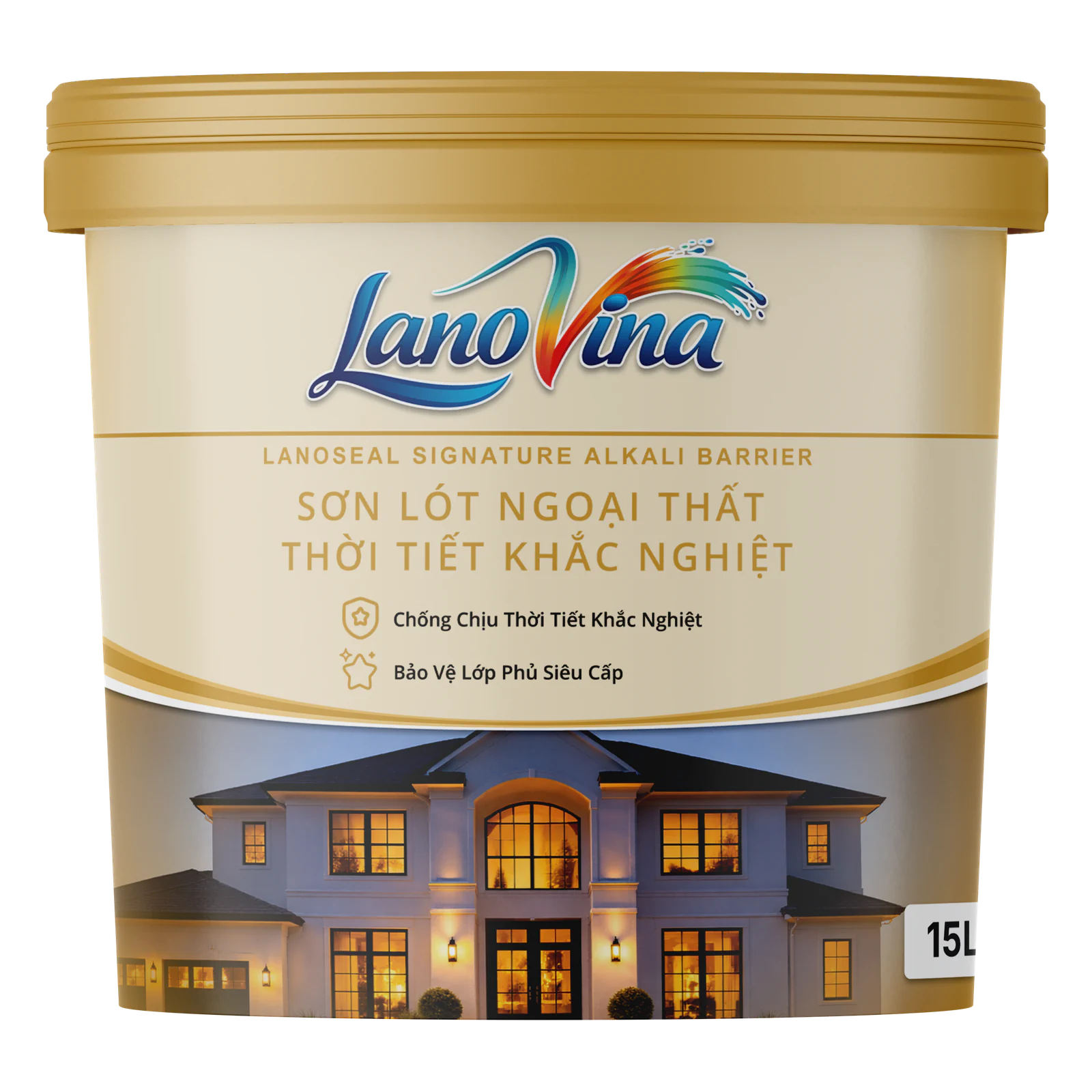 Bao bì sản phẩm LanoVina LAB — Sơn lót ngoại thất cho thời tiết khắc nghiệt