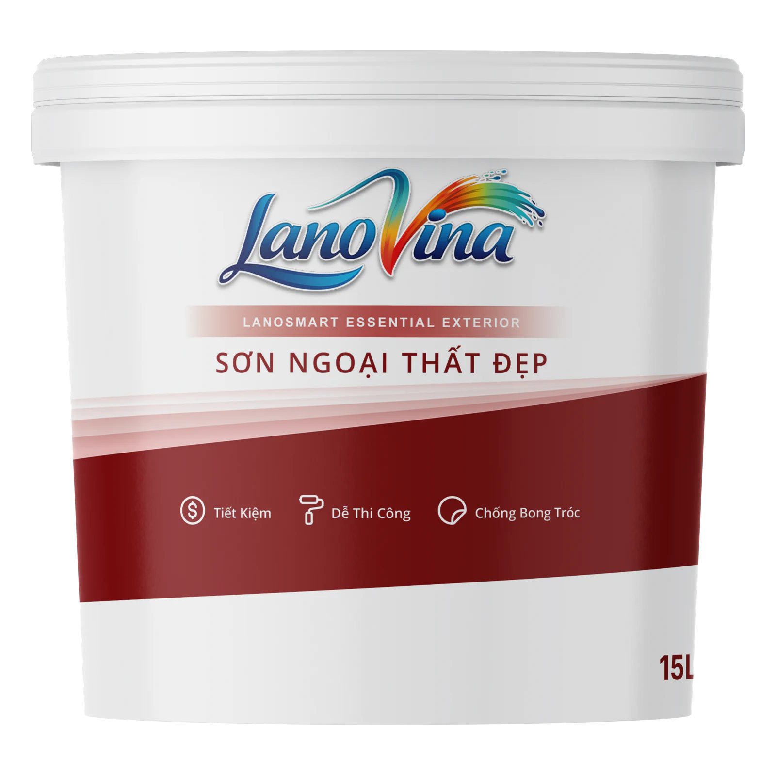 Bao bì sản phẩm LanoVina LBE — Sơn ngoại thất đẹp