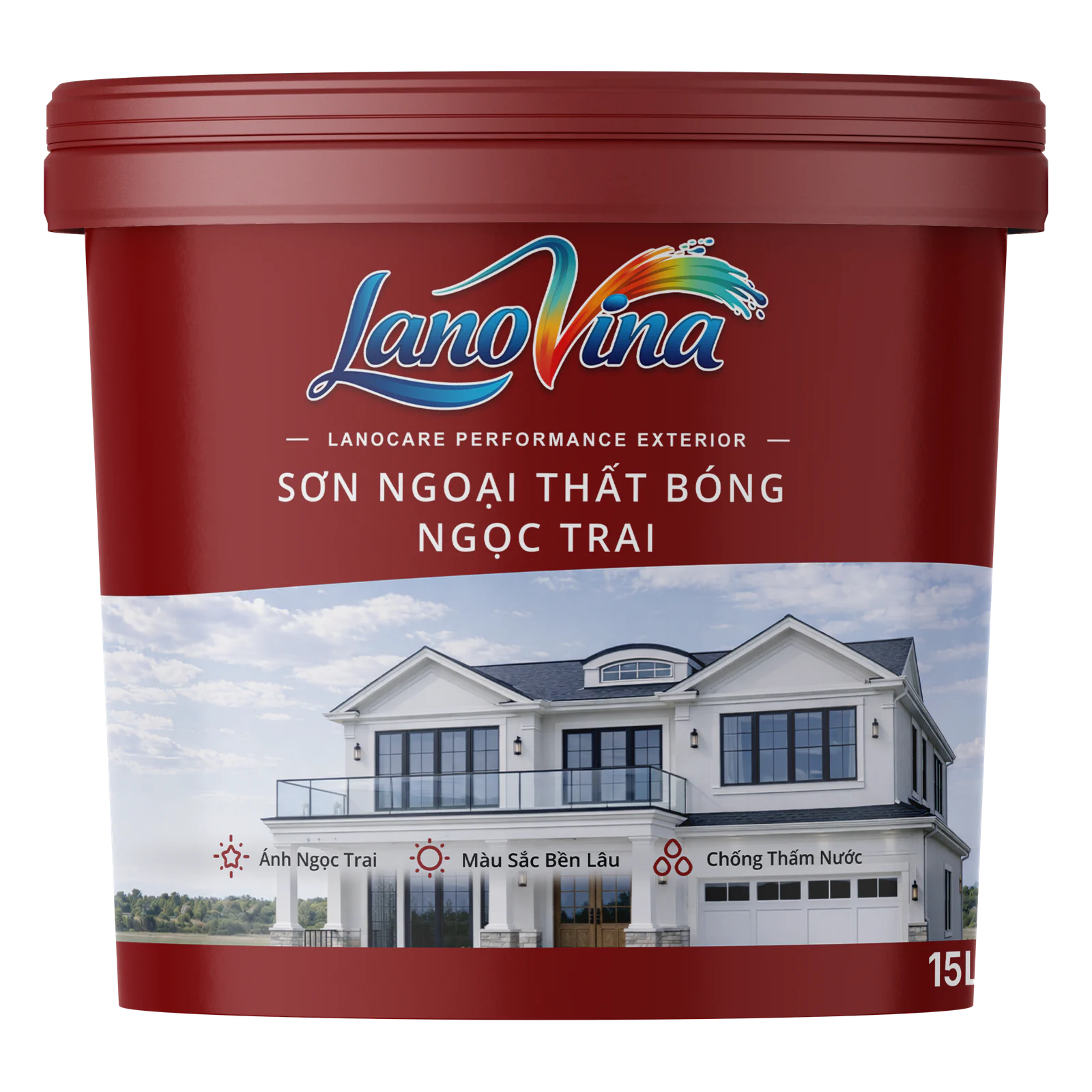 Bao bì sản phẩm LanoVina LEE — Sơn ngoại thất bóng ngọc trai